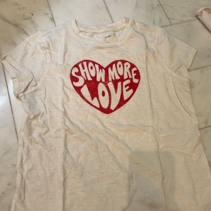 University thread show more love tee